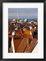 Framed High angle view of buildings in a city, Nuremberg, Bavaria, Germany