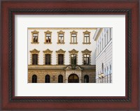 Framed Facade of a palace, Schloss Thurn And Taxis, Regensburg, Bavaria, Germany