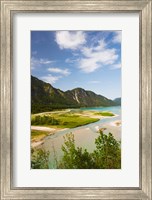 Framed River in a valley, Isar River, Sylvenstein Lake Area, Bavaria, Germany