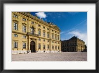 Framed Facade of a palace, Wurzburg Residence, Wurzburg, Lower Franconia, Bavaria, Germany