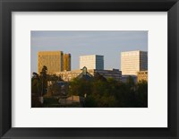 Framed Buildings in a city, Kirchberg Plateau, Luxembourg City, Luxembourg