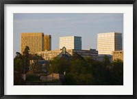 Framed Buildings in a city, Kirchberg Plateau, Luxembourg City, Luxembourg