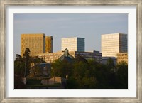 Framed Buildings in a city, Kirchberg Plateau, Luxembourg City, Luxembourg