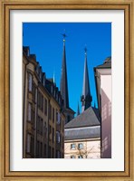 Framed Church in the city, Notre Dame Cathedral, Luxembourg City, Luxembourg