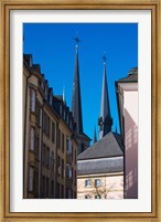 Framed Church in the city, Notre Dame Cathedral, Luxembourg City, Luxembourg