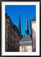 Framed Church in the city, Notre Dame Cathedral, Luxembourg City, Luxembourg