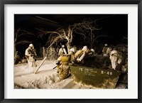 Framed Exhibits showing the area during the Battle of the Bulge in WW2, National Museum of Military History, Diekirch, Luxembourg