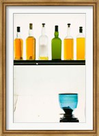Framed Bottles displayed at the Bookworm Cafe, Sanlitun, Chaoyang District, Beijing, China