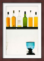 Framed Bottles displayed at the Bookworm Cafe, Sanlitun, Chaoyang District, Beijing, China