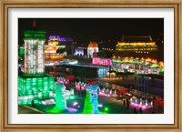 Framed Harbin International Ice and Snow Sculpture Festival, Harbin, Heilungkiang Province, China
