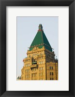 Framed Low angle view of a hotel, Peace Hotel, The Bund, Shanghai, China