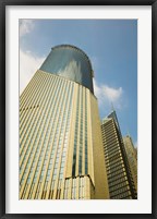 Framed Low angle view of a building, Bank of China Tower, Century Avenue, Pudong, Shanghai, China