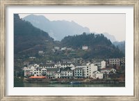 Framed Town by Three Gorges Dam, Yangtze River, Hubei Province, China
