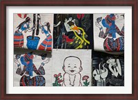 Framed Fabric Items, Dali, Yunnan Province, China