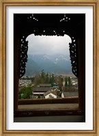 Framed Old town viewed from North Gate, Dali, Yunnan Province, China