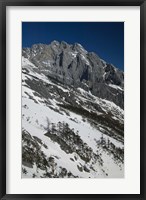 Framed Panoramic view of a mountain range, Jade Dragon Snow Mountain, Lijiang, Yunnan Province, China