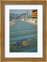 Framed Plaque and Handprints of Jackie Chan, Avenue Of The Stars, Victoria Harbour, Kowloon, Hong Kong, China