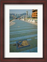 Framed Plaque and Handprints of Jackie Chan, Avenue Of The Stars, Victoria Harbour, Kowloon, Hong Kong, China