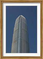 Framed Low angle view of a skyscraper, Two International Finance Centre, Central District, Hong Kong Island, Hong Kong
