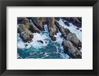 Framed Aerial view of a coast, Point Lobos State Reserve, Monterey County, California, USA