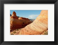 Framed Close up of rock formations, The Wave, Coyote Buttes, Utah, USA