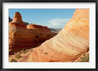 Framed Close up of rock formations, The Wave, Coyote Buttes, Utah, USA