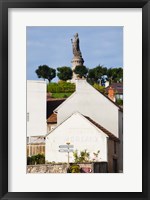 Framed Statue of Pope Urban II at Chatillon sur Marne, Marne, Champagne-Ardenne, France