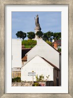 Framed Statue of Pope Urban II at Chatillon sur Marne, Marne, Champagne-Ardenne, France