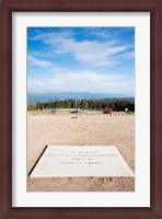 Framed Le Struthof former Nazi concentration camp memorial, Natzwiller, Bas-Rhin, Alsace, France