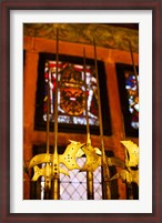 Framed Interior of Chateau du Haut-Koenigsbourg, Orschwiller, Alsatian Wine Route, Bas-Rhin, Alsace, France