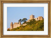 Framed Low angle view of a castle on a hill, Brancion, Maconnais, Saone-et-Loire, Burgundy, France