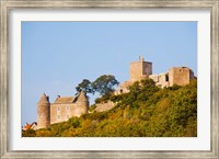 Framed Low angle view of a castle on a hill, Brancion, Maconnais, Saone-et-Loire, Burgundy, France