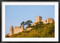 Framed Low angle view of a castle on a hill, Brancion, Maconnais, Saone-et-Loire, Burgundy, France