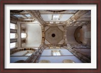 Framed Low angle view of ceiling of an abbey, Cluny Abbey, Maconnais, Saone-et-Loire, Burgundy, France
