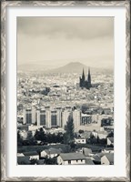 Framed Notre-Dame-de-l'Assomption, Clermont-Ferrand, Auvergne, Puy-de-Dome, France