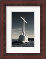 Framed Cross on Mont St-Clair, Sete, Herault, Languedoc-Roussillon, France