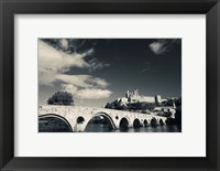 Framed Pont Vieux Bridge, Beziers, Herault, Languedoc-Roussillon, France