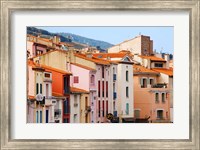 Framed Low angle view of buildings in a town, Collioure, Vermillion Coast, Pyrennes-Orientales, Languedoc-Roussillon, France