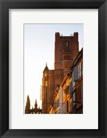 Framed Low angle view of old town buildings, Albi, Tarn, Midi-Pyrenees, France