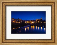 Framed Town with Cathedrale Sainte-Cecile at evening, Albi, Tarn, Midi-Pyrenees, France