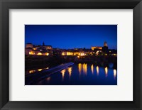 Framed Town with Cathedrale Sainte-Cecile at evening, Albi, Tarn, Midi-Pyrenees, France