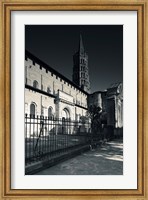 Framed Entrance of the Basilica of St. Sernin, Toulouse, Haute-Garonne, Midi-Pyrenees, France