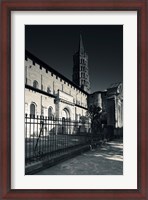 Framed Entrance of the Basilica of St. Sernin, Toulouse, Haute-Garonne, Midi-Pyrenees, France