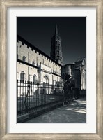 Framed Entrance of the Basilica of St. Sernin, Toulouse, Haute-Garonne, Midi-Pyrenees, France