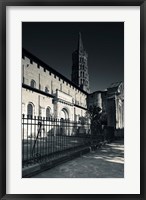 Framed Entrance of the Basilica of St. Sernin, Toulouse, Haute-Garonne, Midi-Pyrenees, France