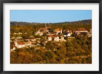 Framed Overview of L'Hospitalet village, Rocamadour, Lot, Midi-Pyrenees, France
