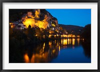 Framed Dordogne River, La Roque-Gageac, Dordogne, Aquitaine, France