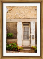 Framed Detail of a building, Saint-Emilion, Gironde, Aquitaine, France