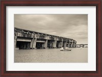 Framed World War Two-era Nazi submarine base now an art gallery, Bordeaux, Gironde, Aquitaine, France