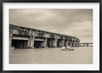 Framed World War Two-era Nazi submarine base now an art gallery, Bordeaux, Gironde, Aquitaine, France